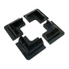 Solar Panel 4 Corner Brackets, Black