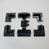 Solar Panel 6 Bracket and Gland Set, Black