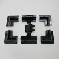 Solar Panel 6 Bracket and Gland Set, Black