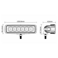 30W LED Narrow Flood Beam, Boat Deck Worklight