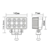 24W LED Flood / Spot Beam, Boat Deck Worklight