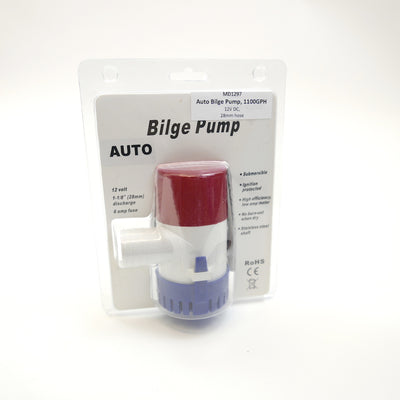 1100 GPH Automatic Bilge Pump, 12V DC