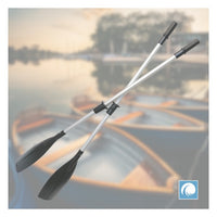 Pair of Heavy Duty Aluminium Oars, 5.5 foot and 6 foot lengths