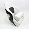 Premium Captain’s Bucket Flip-Up Bolster Seat – White/Grey Style