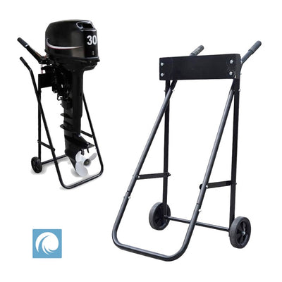 Folding Outboard Engine Trolley Stand -  70kg Load Capacity