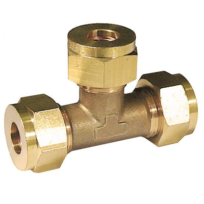 Gas 15mm x 15mm x 10mm Unequal Tee - W2297