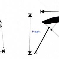 Boat Bimini Top Canopy, 3 Bow, Fits 120cm – 210cm Width.