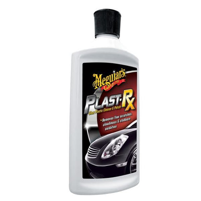 MEGUIAR'S PLAST-RX CLEAR PLASTIC CLEANER + POLISH  296ML