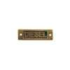 AG Diesel - Oblong Name Plate Brass - ChasNewensMarine