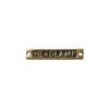 AG Headlamp - Oblong Name Plate Brass - ChasNewensMarine