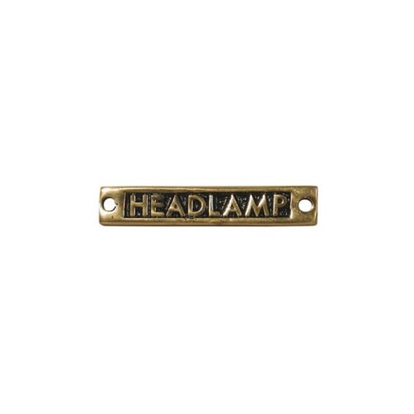 AG Headlamp - Oblong Name Plate Brass - ChasNewensMarine