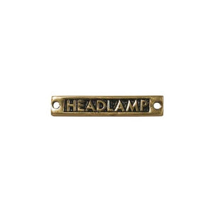 AG Headlamp - Oblong Name Plate Brass - ChasNewensMarine