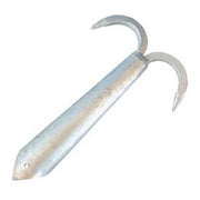 AG Galvanised Steel Boat Hook Double (228mm L / 38mm ID)