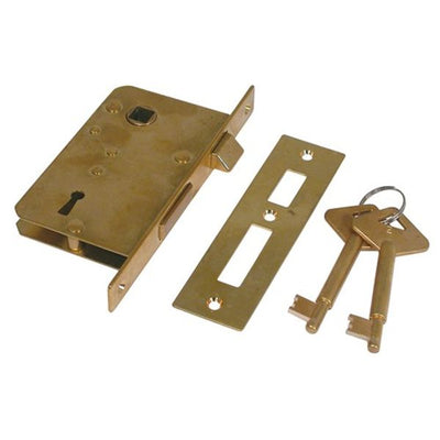 AG Key Door Mortise Lock Right Hand Brass