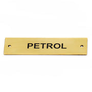 AG SP Petrol Label Brass 57 x 12mm