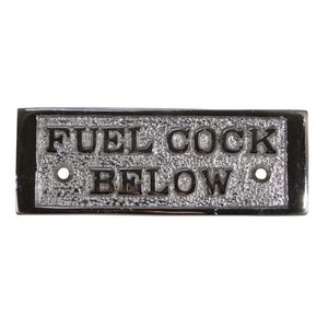 AG Fuel Cock Below Name Plate Chrome - ChasNewensMarine