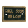 AG Fuel Cock Below Name Plate Brass - ChasNewensMarine
