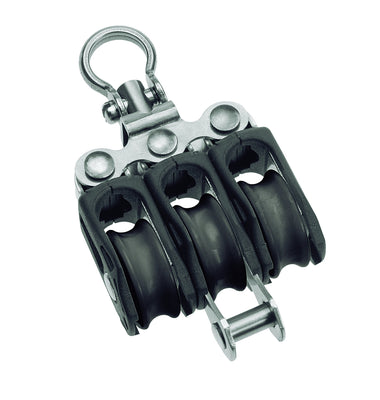 Plain Sheave Triple- swivel + becket - ChasNewensMarine