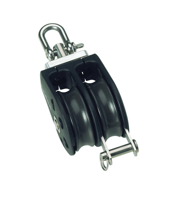 Plain Sheave Double- swivel + becket - ChasNewensMarine