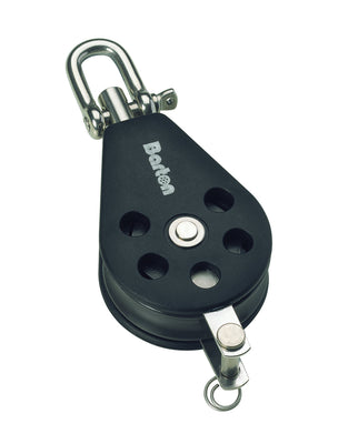 Plain Sheave Single- swivel + becket - ChasNewensMarine