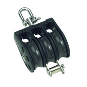 Plain Sheave Triple- swivel + becket - ChasNewensMarine