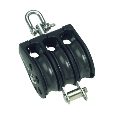 Plain Sheave Triple- swivel + becket - ChasNewensMarine