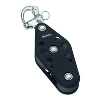 Plain Sheave Fiddle- snap shackle - ChasNewensMarine
