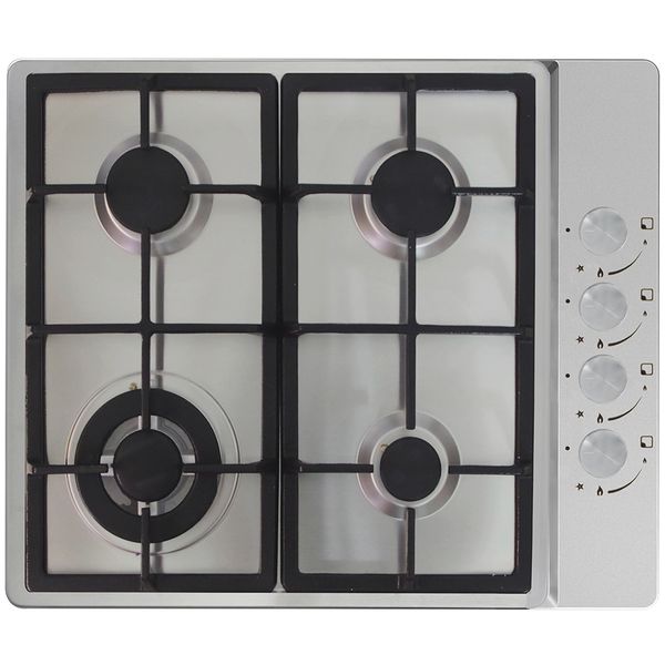 Culina 4 Burner Stainless Steel 60cm Hob - UBGH60SSLPG