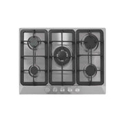 Stainless Steel Gas Hob with 5 Burners 70 x 51cm