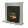 Sutton Fireplace with 1-2 kW Black Electric Fire (Reversible Back)