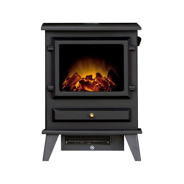 Adam Hudson Electric Stove in Black (0.9kW / 1.8kW)