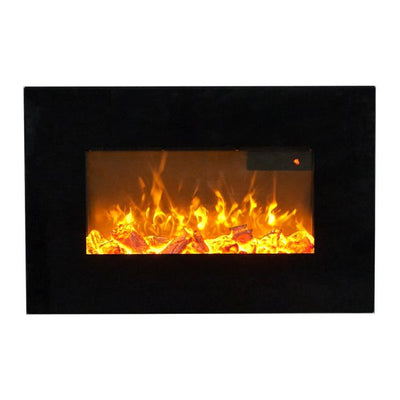 Sureflame WM-9334 Electric Wall Fire with Remote in Black (26