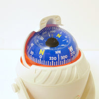 Illuminated Magnetic Navigation Compass – White, Large