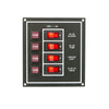 Switch Panel with Fuse and Rocker Switch 4 Gang, 12V