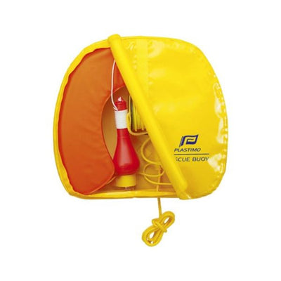 Plastimo Rescue Horseshoe Buoy Orange / Yellow Cover +Light P27023 27023