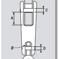 Plastimo Anchor Swivel Dual-Axis SS (6-8mm Chain) P402452 402452