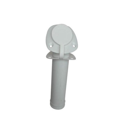 Plastimo Rod Holder Incline Flush with Cap Poly White 230mm P62253 62253