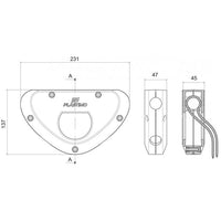 Plastimo Outboard Motor Holder Grey P65628 65628