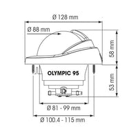 Plastimo Compass Olymp95 Flush White Con Card Zabc P65751 65751