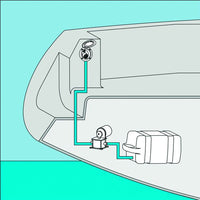 Plastimo EZ Water Housing Chrome Showerhead and Chrome Cover (3m Hose) P67596 67596