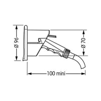 Plastimo EZ Water Housing Chrome Showerhead and Chrome Cover (3m Hose) P67596 67596