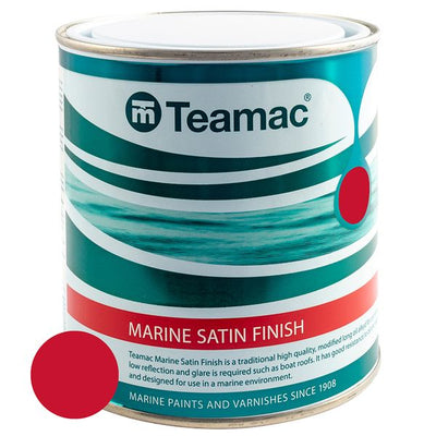 Teamac Marine Satin Red 1 Litre - 509/G150/2514/D