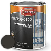 Owatrol Deco Anti-Corrosive Gloss Paint (Grey Dust / RAL 7037 / 750ml)