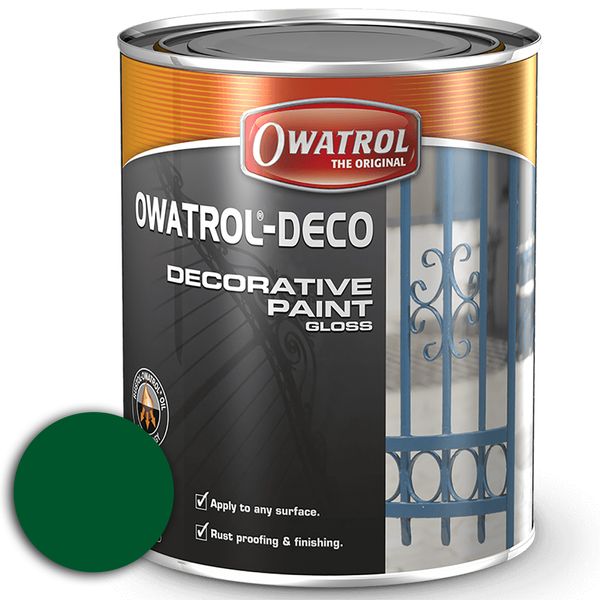 Owatrol Deco Anti Corrosive Gloss Green Tree (RAL 6009) 750ml - 1376GB