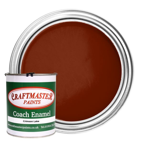 Craftmaster Crimson Lake Coach Enamel 1L - CE-CRIMSON LAKE/1