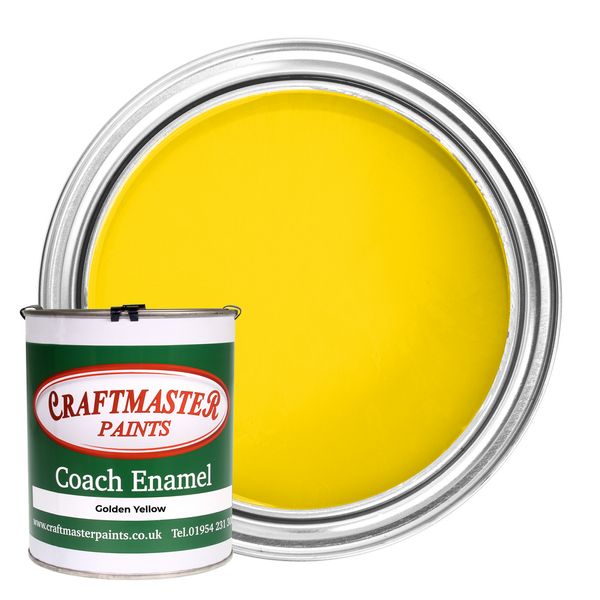 Craftmaster Golden Yellow Coach Enamel 1L - CE-GOLDEN YELLOW/1