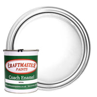 Craftmaster White Coach Enamel 1L - CE-WHITE/1