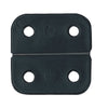 Small Grey Nylon Hinge 40x50mm, Takes 4x 5mm Screws