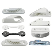 Clamcleat 4mm Sail Edge White Cleat/Rivets