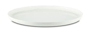 Sorona Non-Slip Large Plate -White w Vivid Blue Non Slip